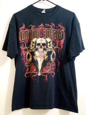 VTG Dimmu Borgir Skulls Horns 2003 T-shirt